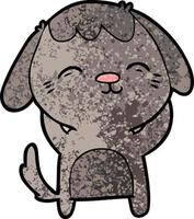 personagem de cachorro de desenho animado vetor