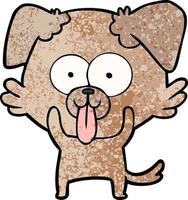 personagem de cachorro vetor em estilo cartoon