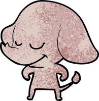 personagem de desenho animado elefante vetor