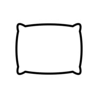 ícone de contorno de travesseiro vetor