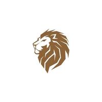 ilustração de design de ícone de logotipo de leão vetor