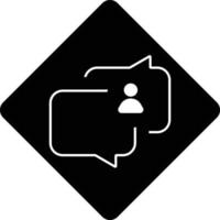 chat, comentários, ícone de comunicação vetor
