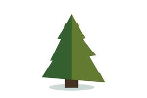 ícone de vetor de árvore de Natal. símbolo de abeto de estilo moderno em cores para decoração de férias, design de cartão-presente.