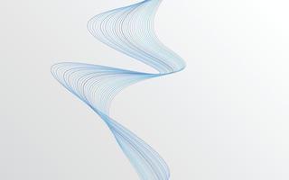 fundo de onda de linha de tecnologia de cor azul abstrato vetor