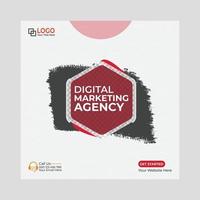 modelo de mídia social simples e moderno para agência de marketing empresarial vetor