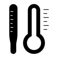 um ícone de design editável de termômetro vetor