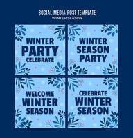 design de inverno de férias para publicidade, banners, folhetos e panfletos vetor