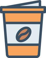 ilustração vetorial de xícara de café em ícones de símbolos.vector de qualidade background.premium para conceito e design gráfico. vetor