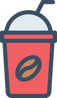 ilustração vetorial de vidro de café em ícones de símbolos.vector de qualidade background.premium para conceito e design gráfico. vetor