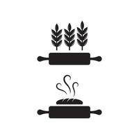 ilustração de design de ícone de vetor de pão