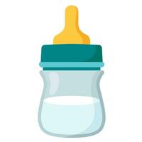 garrafa de leite de comida de bebê para bebês crianças crianças vetor