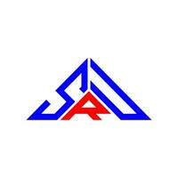 sru letter logo design criativo com gráfico vetorial, sru logotipo simples e moderno em forma de triângulo. vetor