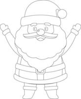 arte de linha para colorir de cristmas vetor