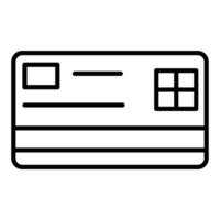 estilo de ícone de cartão de crédito vetor