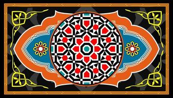 fundo de ilustração vetorial de tecido de desenhos do ramadã vetor