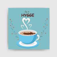 hora de hygge elementos vetoriais grátis vetor