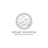 imagem vetorial de ícone do logotipo do monte olimpo vetor