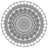 página do livro de colorir mandala de flores ornamento decorativo em estilo oriental étnico doodle ilustração vetorial desenhada à mão vetor