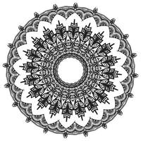 página para colorir mandala elementos decorativos vintage, ornamento decorativo em estilo oriental étnico doodle ilustração vetorial desenhada à mão vetor