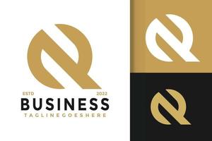 design de logotipo da empresa de letras qn ou nq, vetor de logotipos de identidade de marca, logotipo moderno, modelo de ilustração vetorial de designs de logotipo