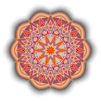mandala. padrão de ornamento redondo decorativo. elementos geométricos vintage. vetor