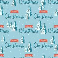 padrão de natal com pinheiros. feliz natal e ano novo. design perfeito de papel de embrulho festivo e têxteis de natal. vetor