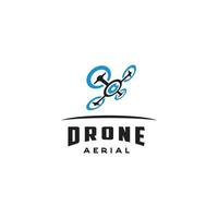 logotipo da câmera do drone vetor