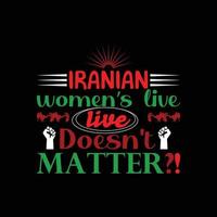 mulheres iranianas liberdade mahsa amini camiseta liberdade vetor