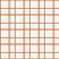 sem costura de padrão quadrado, verifique o padrão marrom e branco. padrão xadrez marrom simples, cruzando linhas sem costura vector repetir fundo, papel de parede xadrez, padrão geométrico clássico.