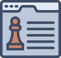 ilustração vetorial de xadrez de página da web em ícones de símbolos.vector de qualidade background.premium para conceito e design gráfico. vetor