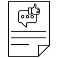 documento de feedback que pode facilmente modificar ou editar vetor