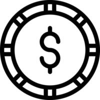 ilustração vetorial de moeda de dólar em ícones de símbolos.vector de qualidade background.premium para conceito e design gráfico. vetor