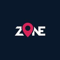 ideia de design de logotipo de zona, logotipo, logotipo de marca de terra vetor