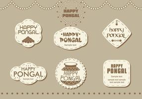 Adesivos Pongal feliz vetor