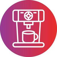 estilo de ícone de máquina de café vetor
