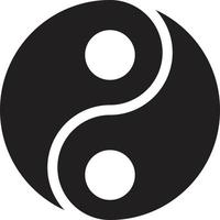ilustração em vetor yin yang em um background.premium qualidade symbols.vector ícones para conceito e design gráfico.
