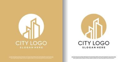 design de logotipo de construção civil para negócios com vetor premium de conceito moderno criativo