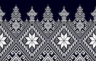 estilo tradicional de padrão geométrico étnico abstrato. Preto e branco. design para azulejo, cerâmica, fundo, papel de parede, roupas, papel de embrulho, tecido e ilustração vetorial. estilo padrão vetor
