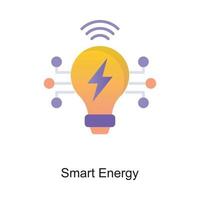 ilustração de design de ícone de contorno de vetor de energia inteligente. símbolo de internet das coisas no arquivo eps 10 de fundo branco