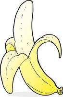 banana de desenho animado doodle vetor