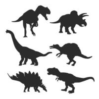 conjunto de vetores de dinossauro