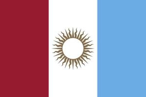 bandeira de Córdoba. províncias argentinas. ilustração vetorial. vetor