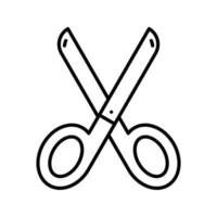 ícone de vetor de tesoura