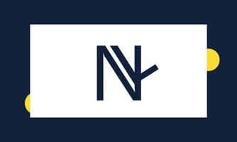 letras do alfabeto iniciais monograma logotipo nl, ln, n e l vetor