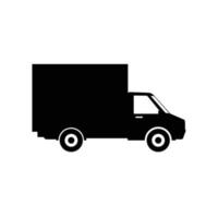 Caminhão de entrega. ícone de caminhão. ilustração de design de vetor de ícone de caminhão de entrega. sinal simples de ícone de caminhão de entrega