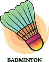 design de logotipo de campeonato de equipe de esportes de badminton profissional. vetor de modelo de logotipo de esporte badminton. conceito de logotipo do clube desportivo.