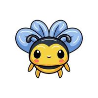 desenho de abelha bonitinha voando vetor