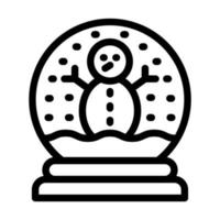 design de ícone de globo de neve vetor