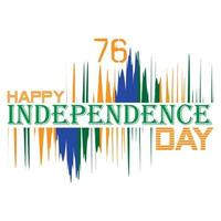 design de camiseta do dia da independência indiana vetor