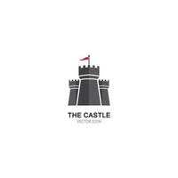ilustração de ícone de vetor de logotipo do castelo